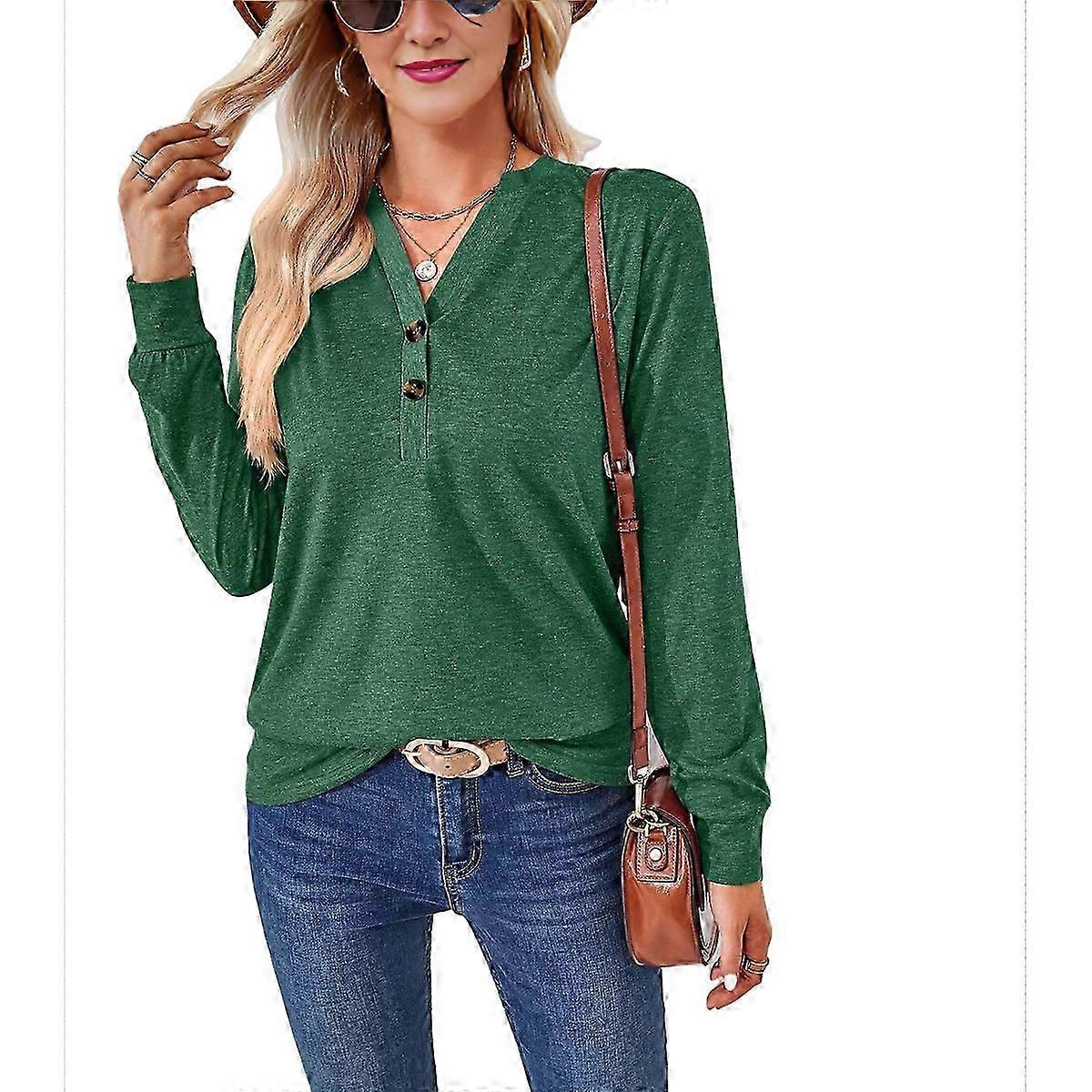 Long-Sleeved Shirt Dark Green M