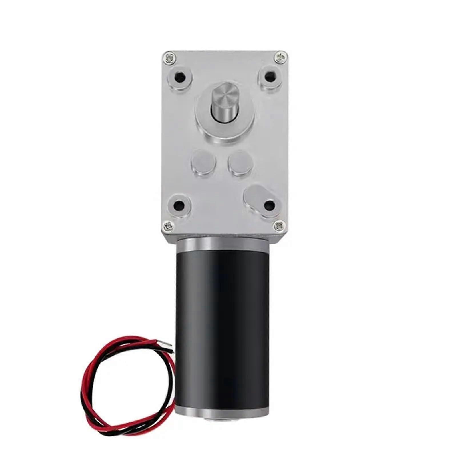 12V 24V SelfLocking Worm Gear Motor with Encoder for Precise Speed Control Robotics