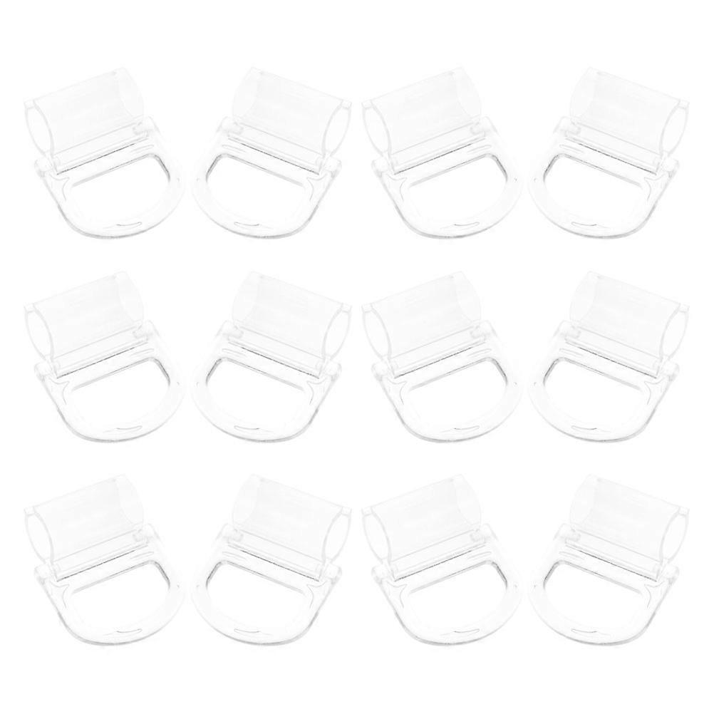 Window Roller Shade Pulls Clear Cordless Shade Handles for Blinds 12Pcs