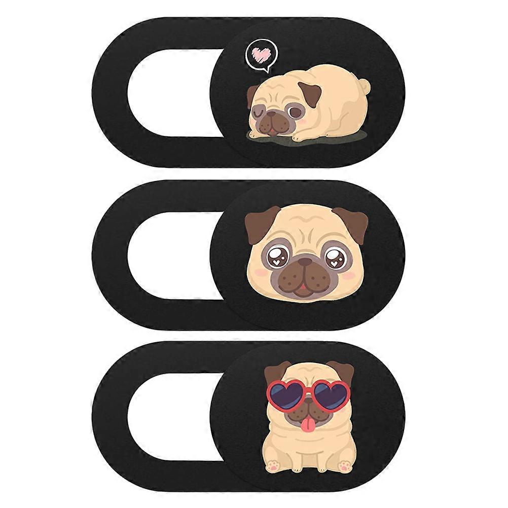 Camera Cover Slide Dog Pattern for Privacy Protection 3Pcs Set