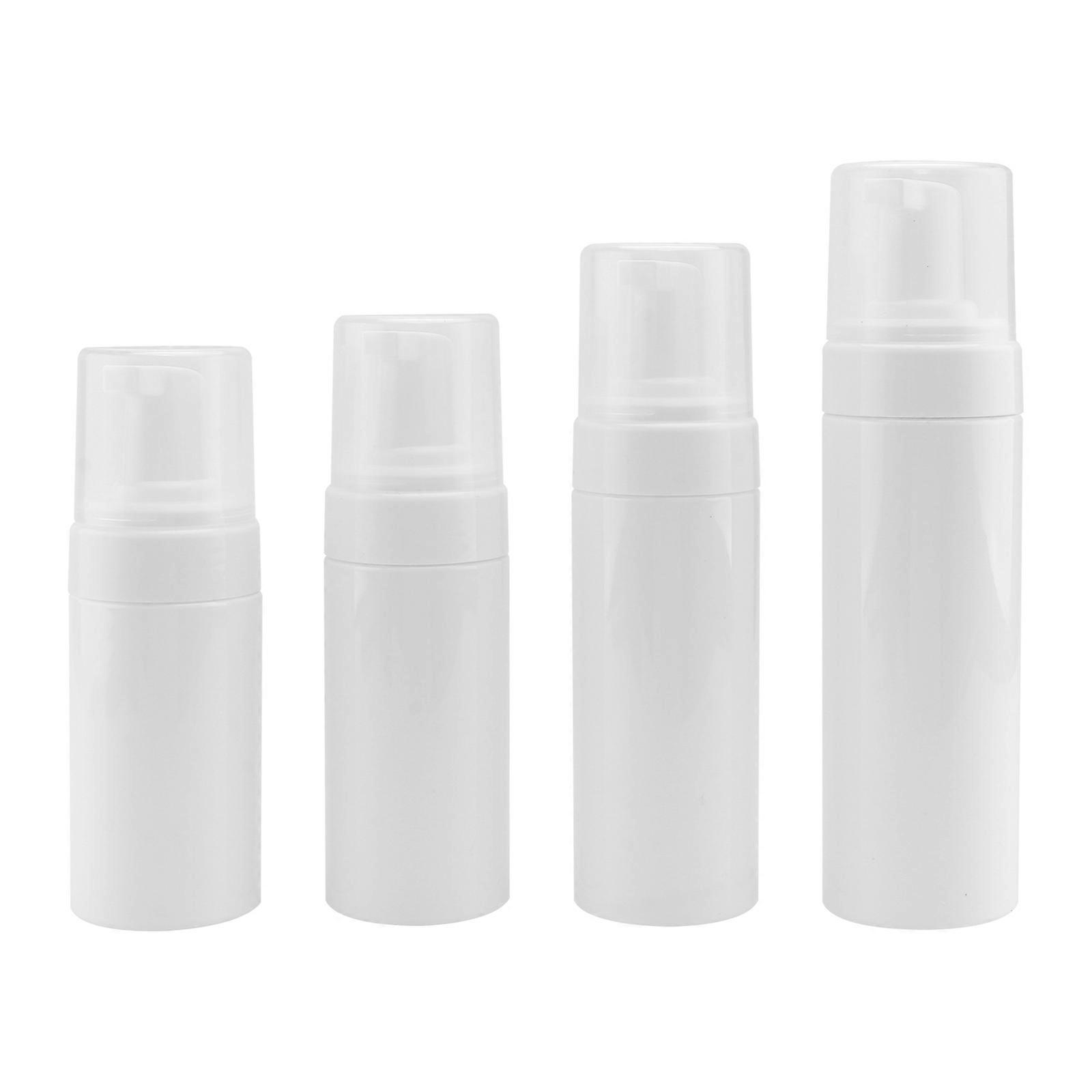 Reusable Foam Pump Dispenser Bottles for Storage Use 4Pcs Plastic Containers