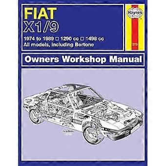 Van de eigenaar van de Fiat X1/9 Werkplaats Handboek (Haynes Service en reparatie handleidingen)