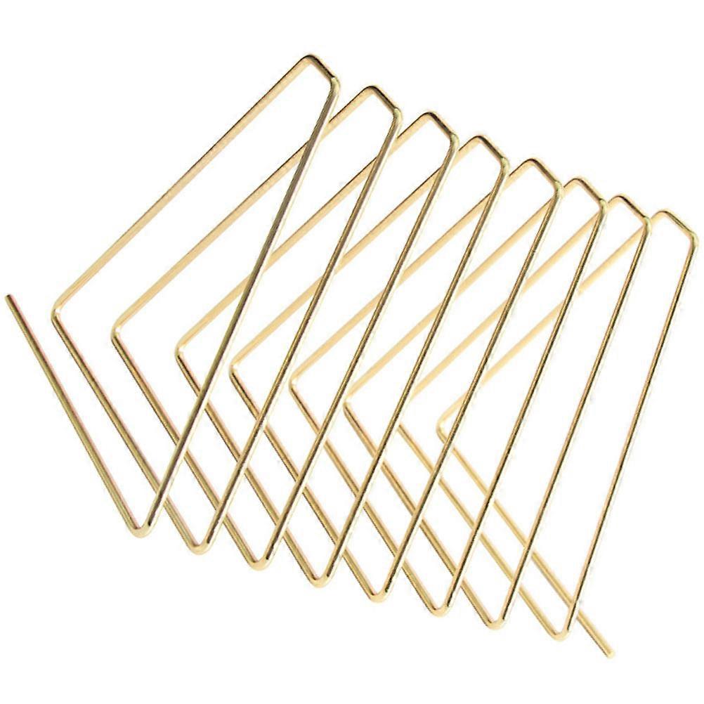 Desktop Book Stand in Golden for Storage Use with 2Pcs Triangle Rack