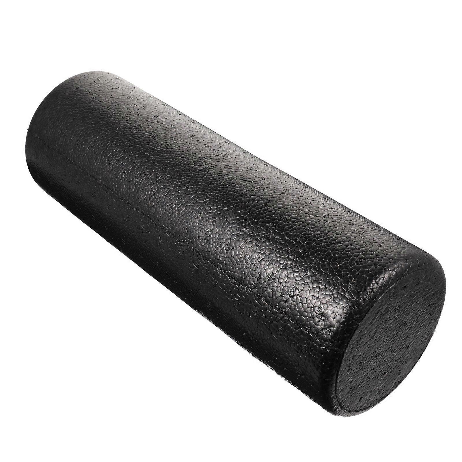 Black Yoga Roller Smooth Surface for Deep Tissue Massage