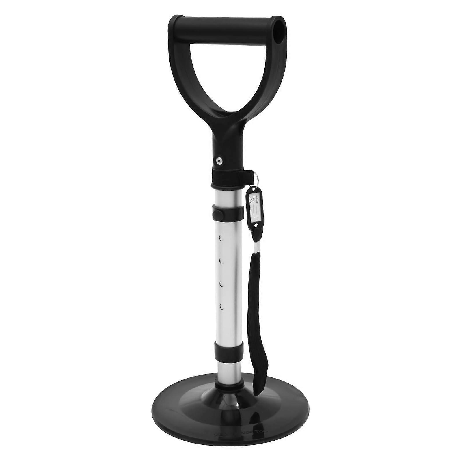 Mobility Aid Silver 5Speed Adjustable Standing Assist Device for Elderly FloortoStand Support