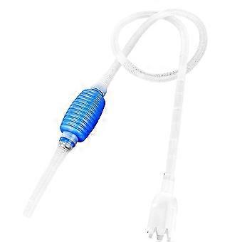 Pxcl Aquarium Siphon, Manuelle Reinigung Filter Kies Saugwerkzeug Wasserpumpe Aquarium Aquarium Aquarium Tank Reiniger, blau