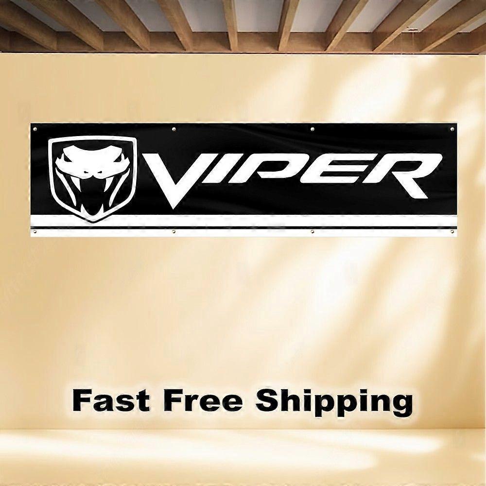 VIPER BANNER FLAG DODGE MOPAR CHRYSLER BB 578