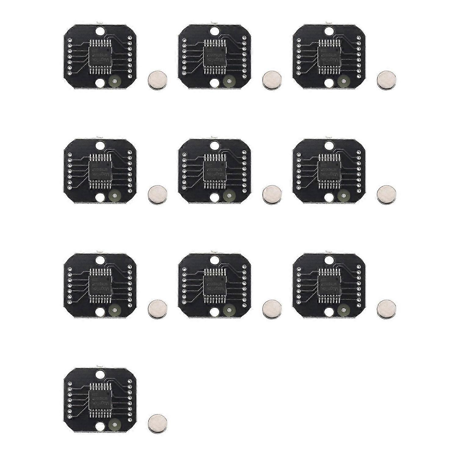 10X MT6835 Magnetic Encoder Module PWM/SPI Brushless Motor 21BIT Encoder Can Replace AS5048