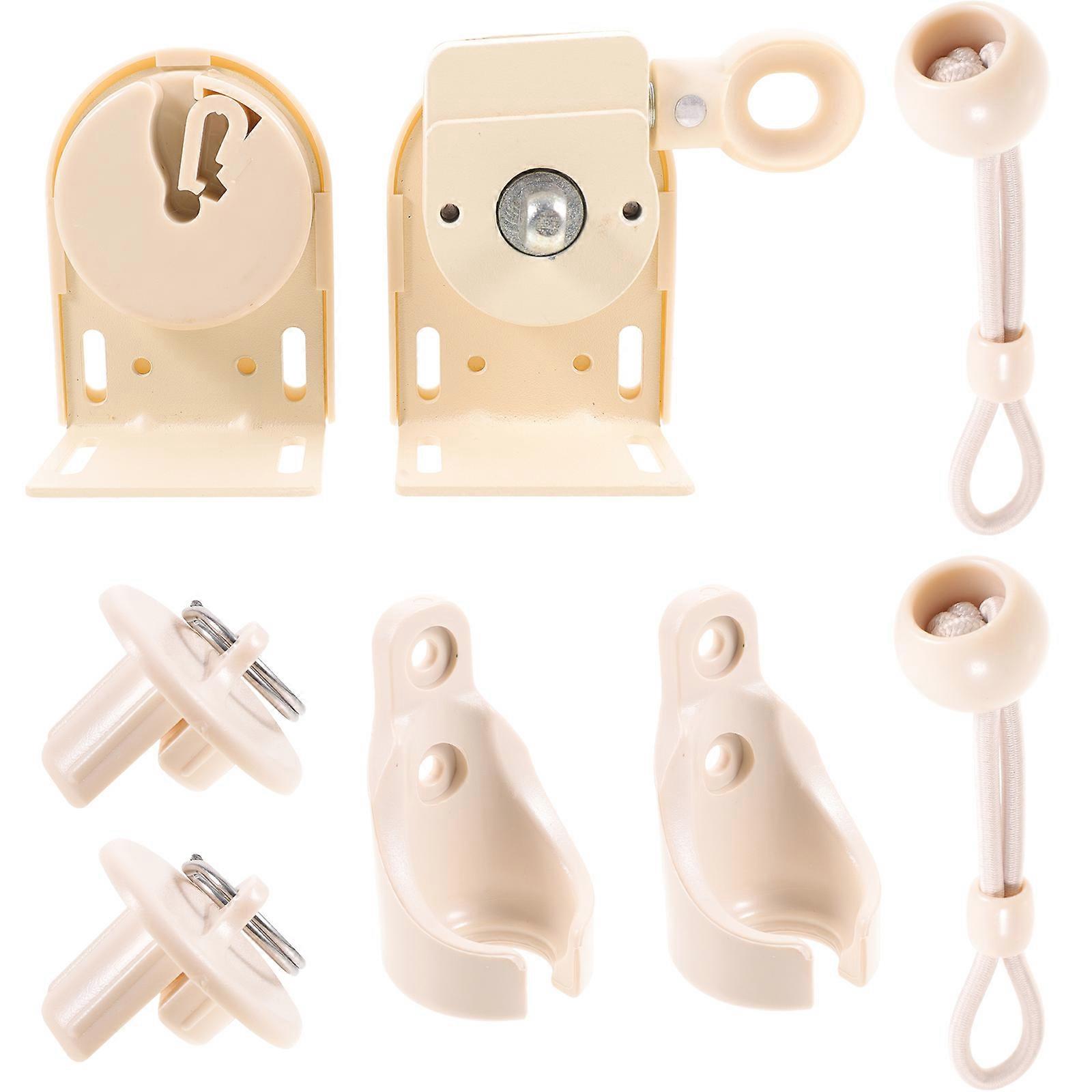 Beige Curtain Mounting Windproof Bracket Set for Cordless Blinds 5Sets