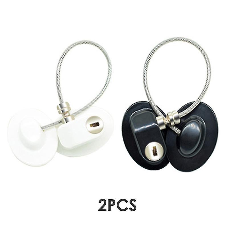 1pcs Black+1pcs White No-punch Multifunctional Lock