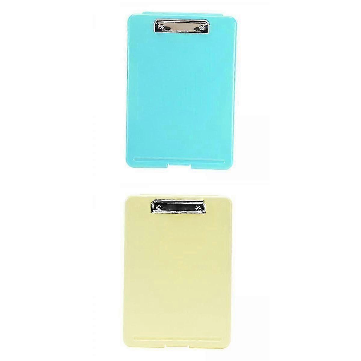 2x A4 Clipboard File Box Document Folder Filing Box Case File Box Organizer