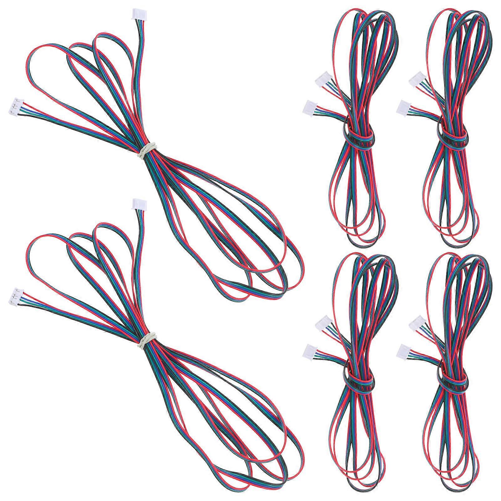 3D Printer Stepper Motor Connector Cable for Fast Conduction 6Pcs 2M