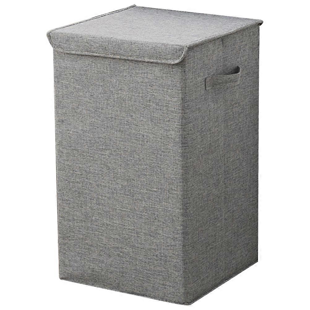 Fabric Laundry Hamper Grey Large Basket for Multifunction Clothes Storage
