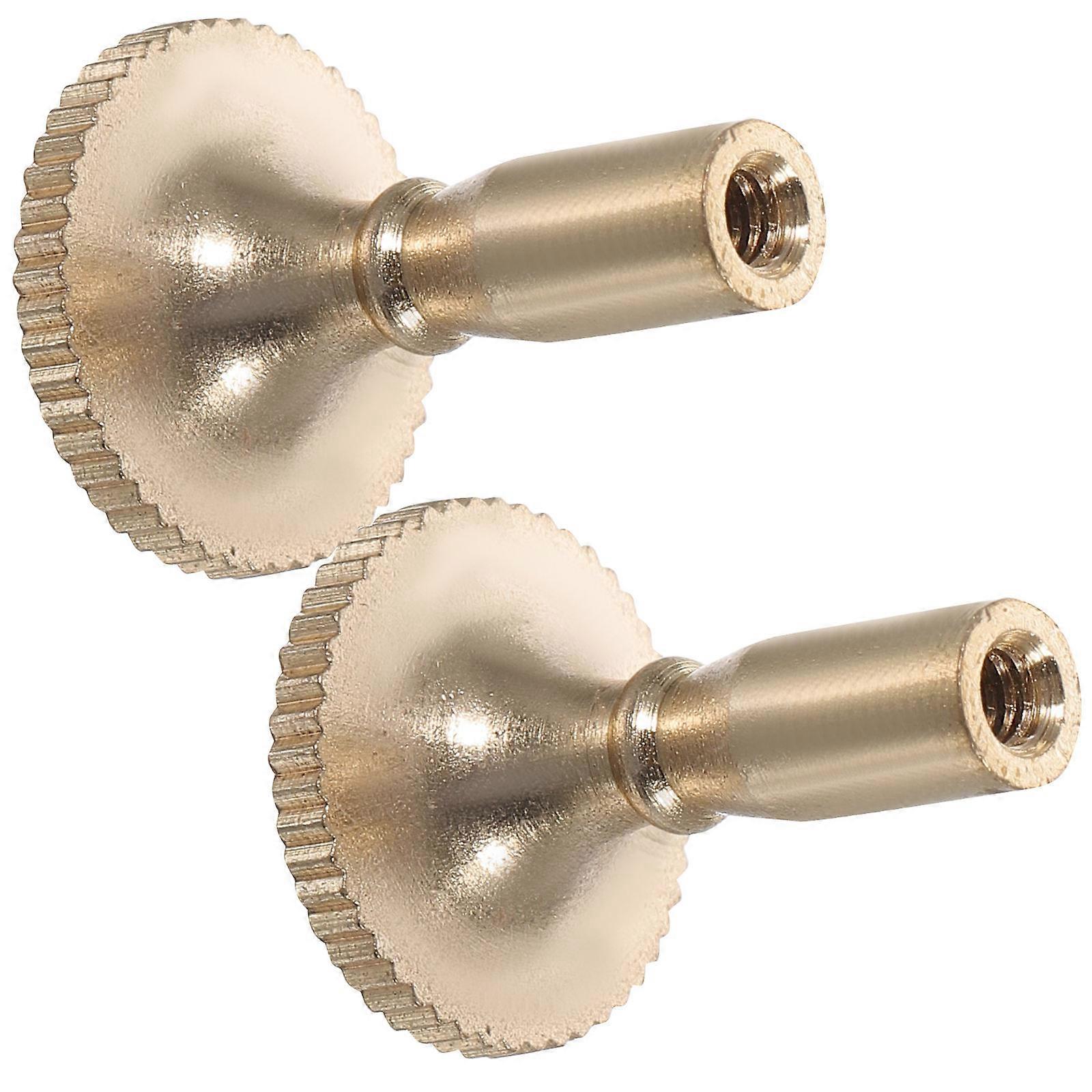 Metal Handle Lamp Replacement Turn Knob for Light Socket 2Pcs