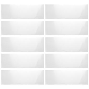 Lot de 10 films protecteurs pour lentilles de cabine de sablage - Protection adhésive pour vitre de cabine de sablage - Remplacement de lentille abrasive 22,01 x 10,2 pouces