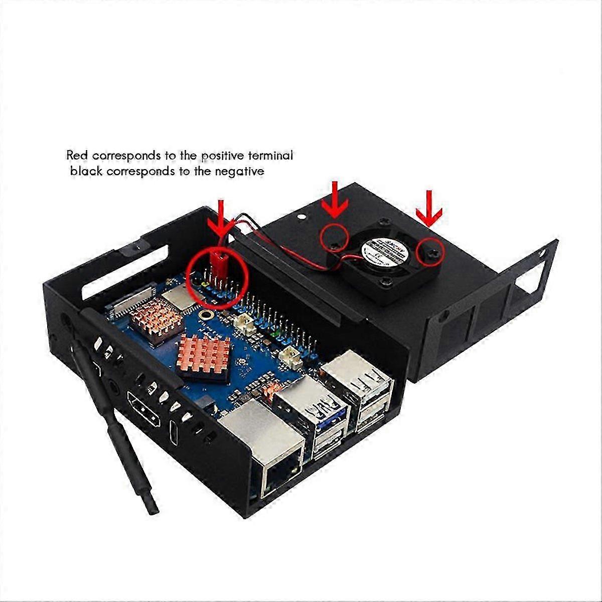 Host Cooling Case compatible with OrangePi 5 Pro Metal Case B