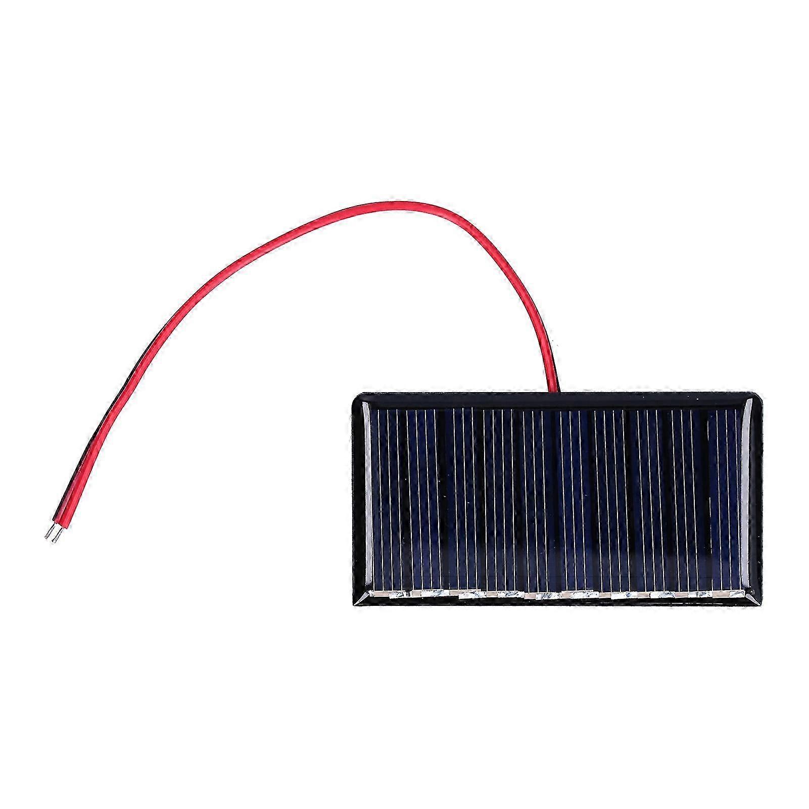 4Pcs Solar Energy Panels Unique Process High Conversion Rate Efficiency Output Solar Panel with Wire compatible withIllumination