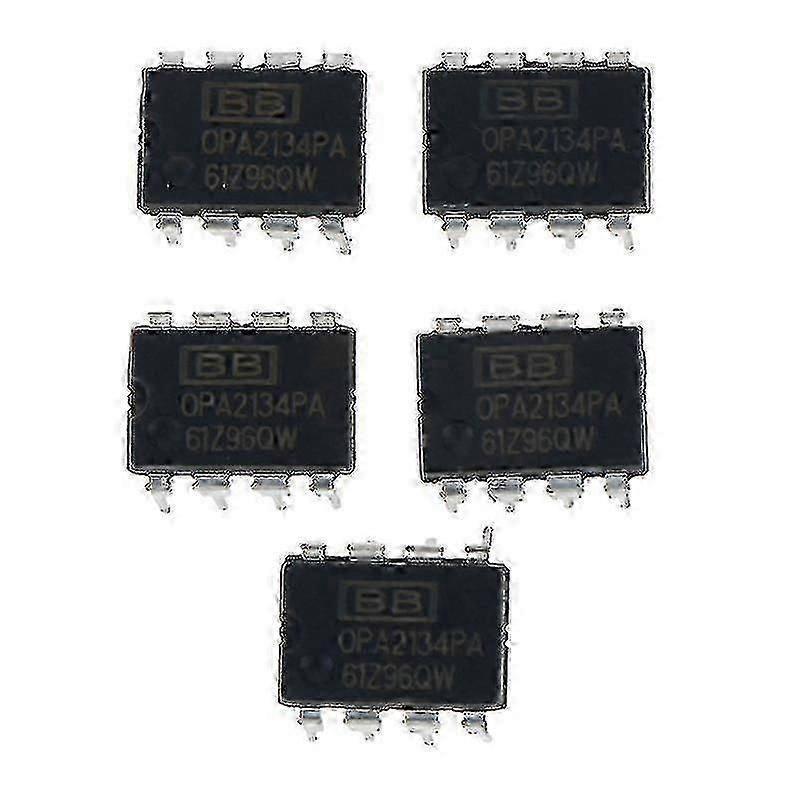 5 Pack DIP-8 Operational Amplifier IC, High Quality for Electronics Projects