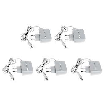 5X Charger AC Adapter for Nintendo Voor Nieuwe 3DS XL LL Voor DSi DSi XL 2DS 3DS 3DS XL EU PLUGGray szrh21
