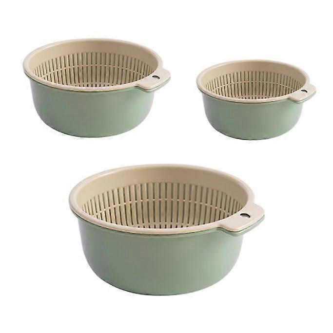 Drain baskets (3 sizes, green)