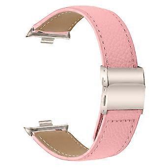 Pulseira de couro genuíno para Xiaomi Smart Band 8/9 Pro com conector Starlight e fivela tipo "tartaruga".