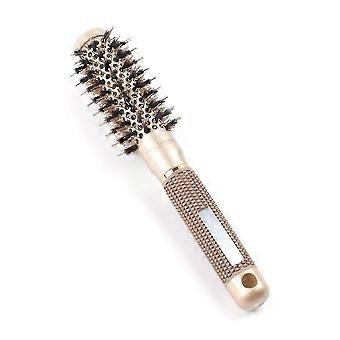 Fluffy Hair Roller Comb Thermal Aluminum Tube Round Barrel Hair Comb per parrucchiere