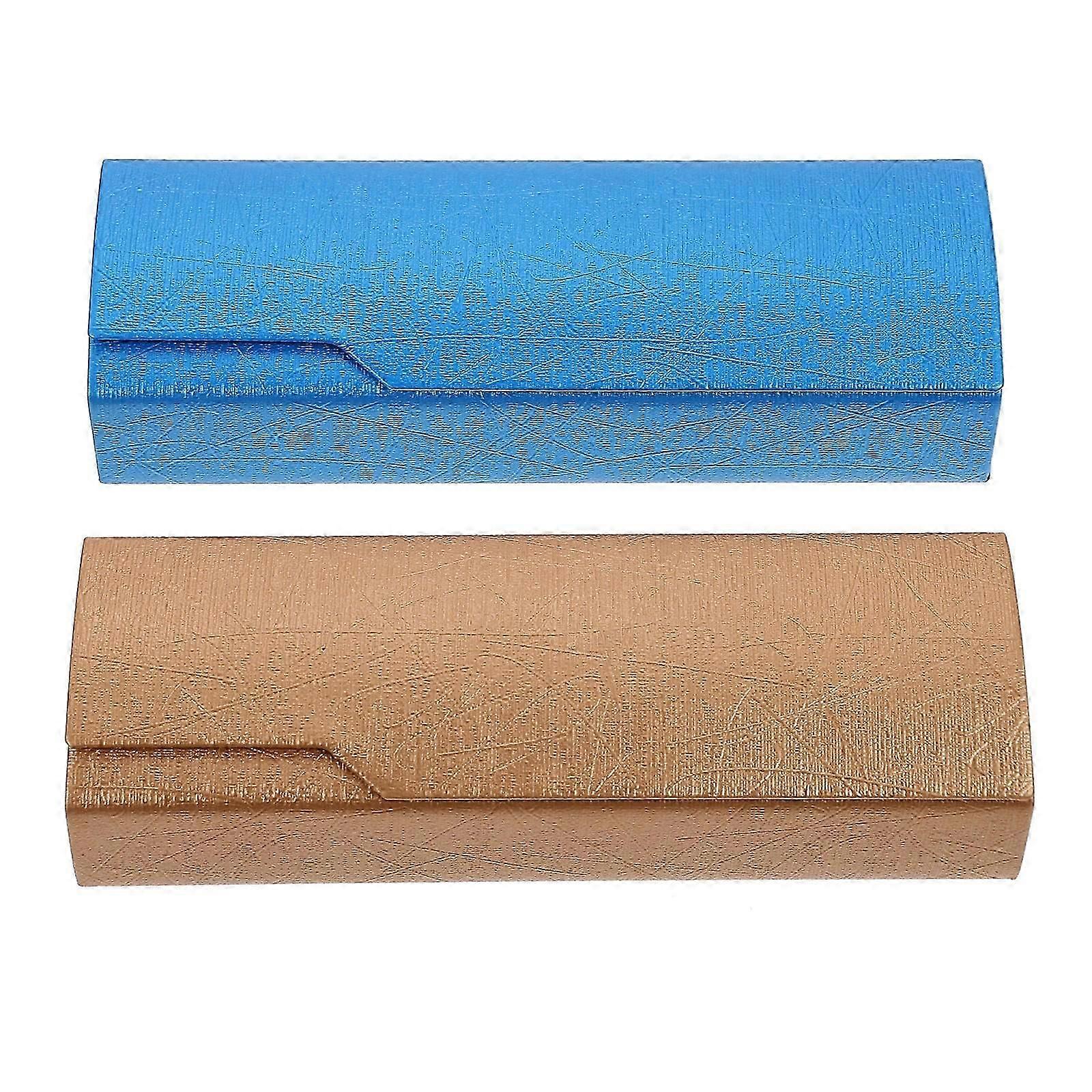 Glasses Case Eyeglass Boxes for Storage Use 2Pcs Assorted Color