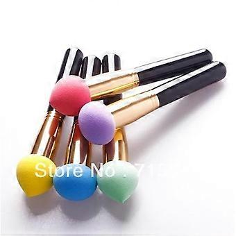 Makeup Brush Set and Foundation Sponge Kit for Smooth Even Coverage, 2 Piece Blending Tools