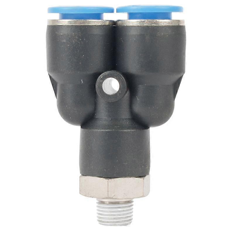 Pu Hose Fitting Y Joint 10mm-1/8 M - 2 Pack