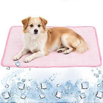 Pet Pad Summer Cooling Mat for Dog Accessories Pink Bed