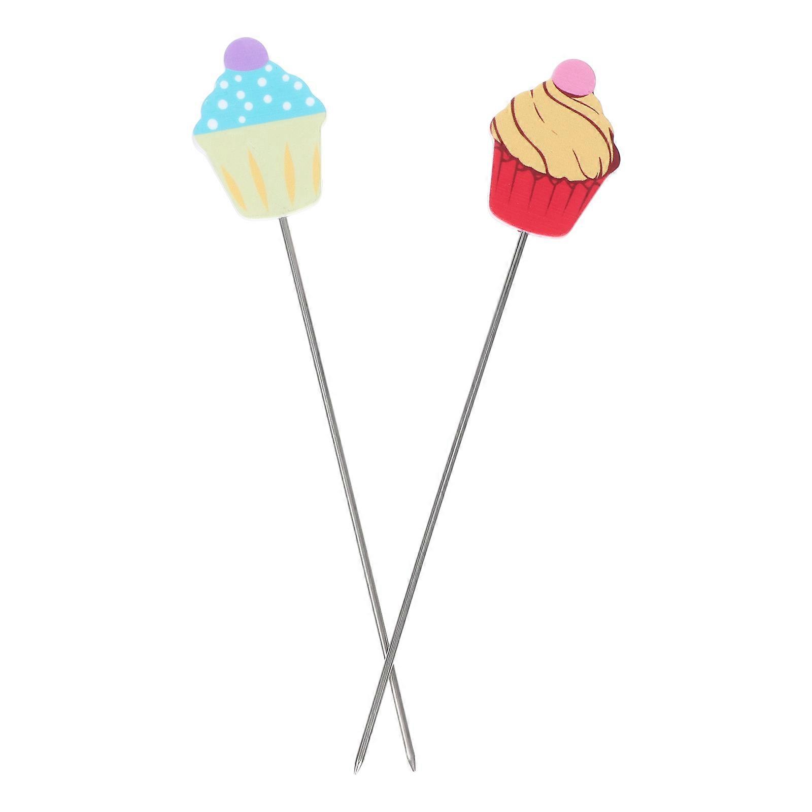 2pcs Stainless Steel Cake Testers Baking Tester Bread Testing Needle Cake Probe Kitchen Baking Tool