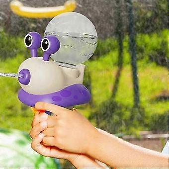 Slakvormig elektrisch waterpistool - Draagbaar zwembadsproeispeelgoed voor kinderen (paars)