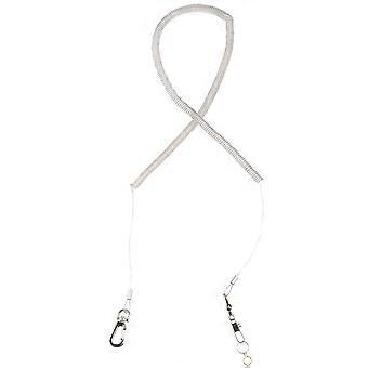 Parrot Harness Pet Bird Training Rope Foot Ring 1Pcs Silver Durable