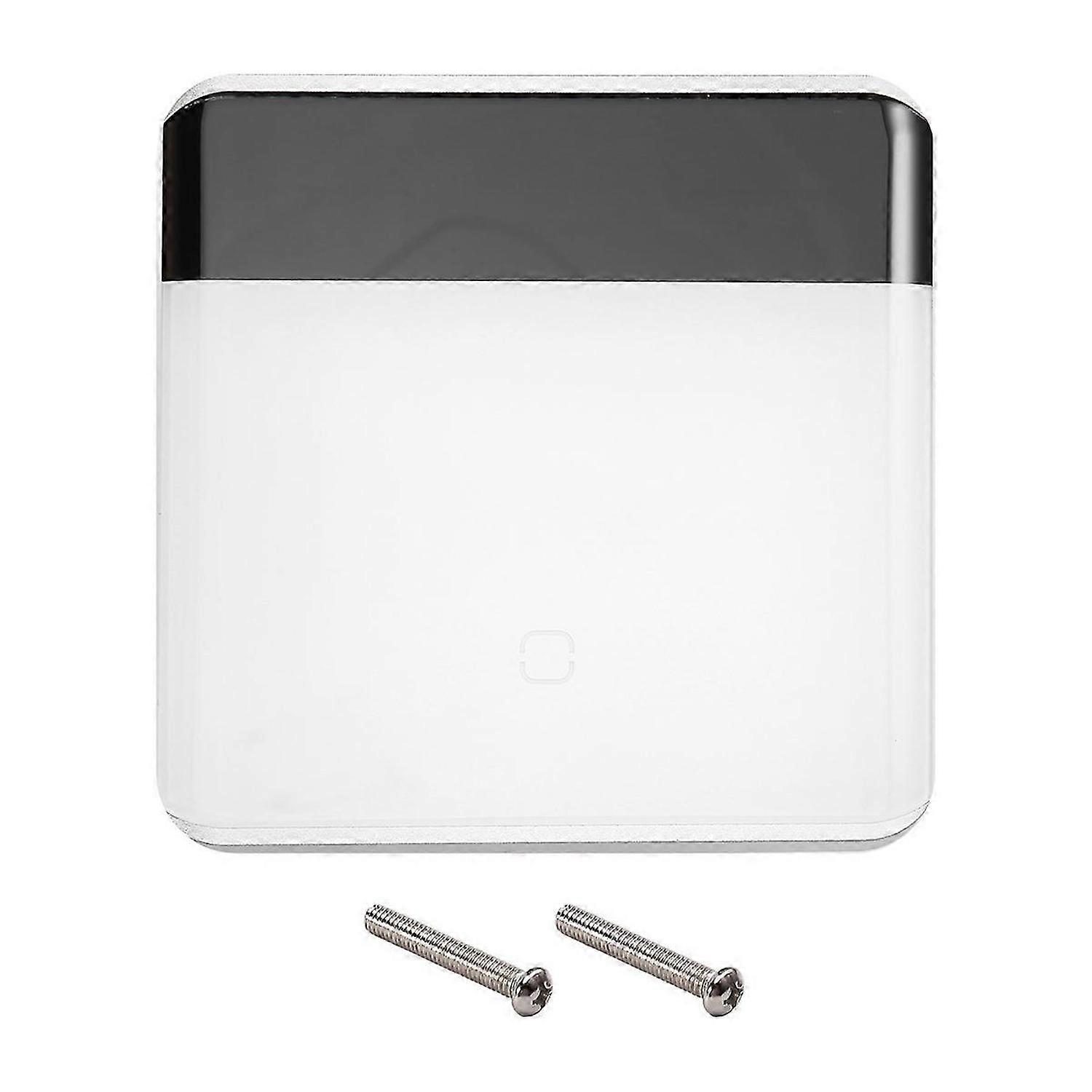 Tuya Smart ZigBee 3.0 Wireless Remote Control LED Display Switch Glass Touch Switch White EU Plug