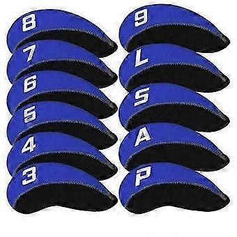 11Pcs/Pack Neoprene Iron Headcovers Golf Club Protector Set Golf Accessories [MI]