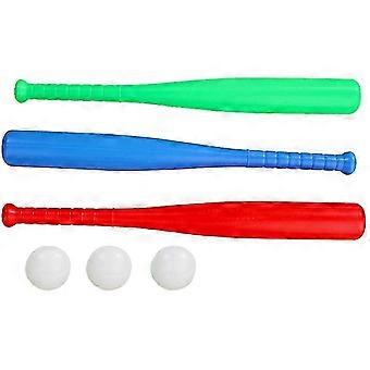 T-boll Set för småbarn Baseball Tee Game Toy Set innehåller 3 bollar justerbar T-höjd förbättrar slagförmåga, intressanta basebollleksaker