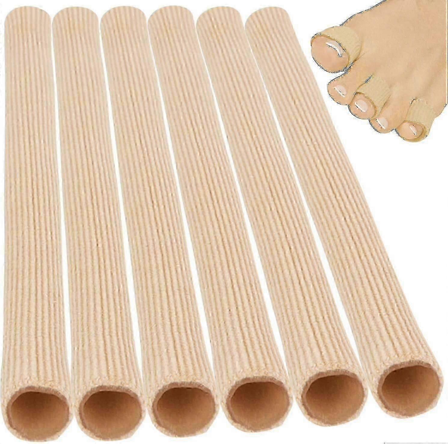 Toe Covers [6-Pack]: Silicone Toe Protector Compression Pads for Blisters and