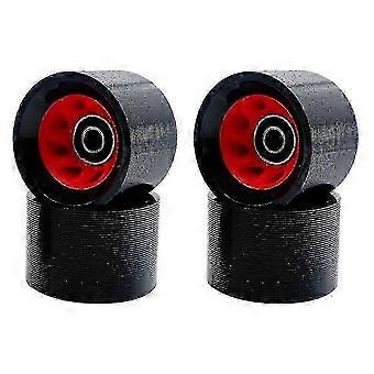 Double row skating wheels roller skates accessories streets and sidewalks bright colors supportive foundation 1SETS