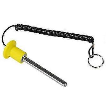 Magnetic Weight Stack Pin with Pull Rope for Gym Equipment  1pc Yellow Strength Training Accessory for Fitness Machines