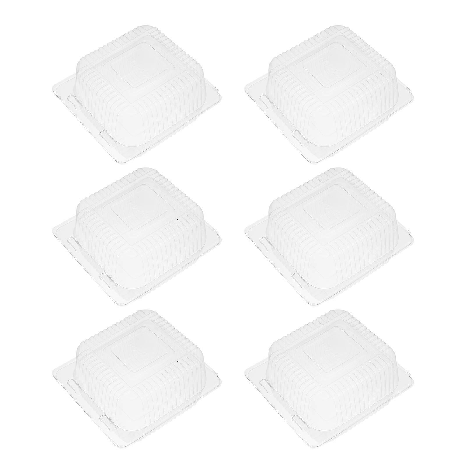 Transparent PVC Bread Packing Boxes for Storage 100Pcs Cake Packing Boxes