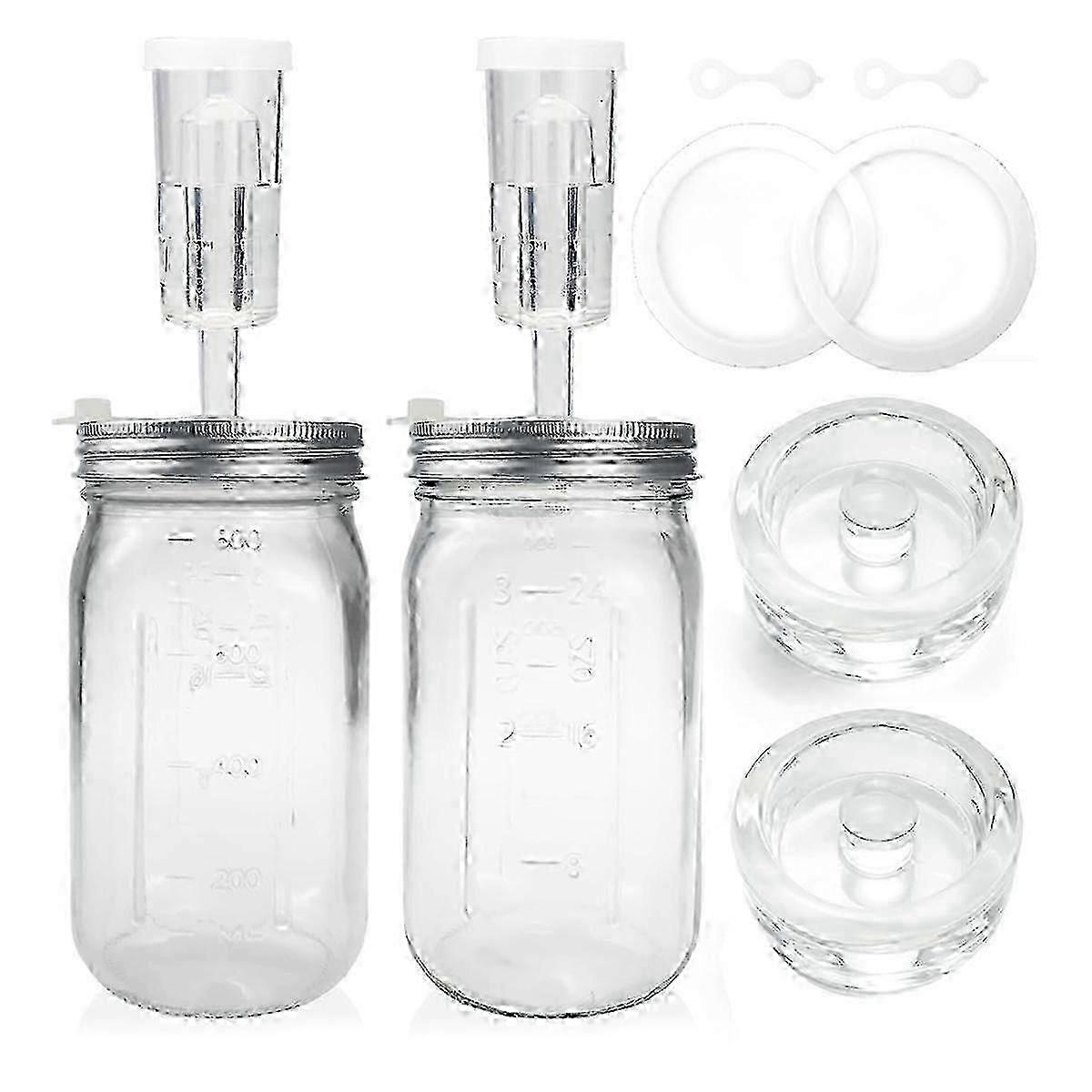 prodef 2 Pack 32 Oz Jar Fermentation Kit, Fermentation Jars good quality
