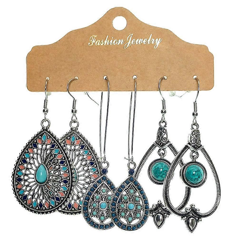 Earrings Set Tassel Water Drop Shell Eardrops Ear Studs for Wedding