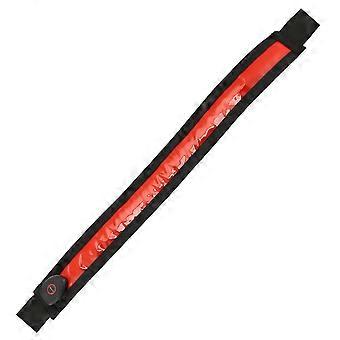 Night Running Waterproof Warning Light Rechargeable LED Reflective Belt Reflective Running Gear,Cycling Waist Belt-Red