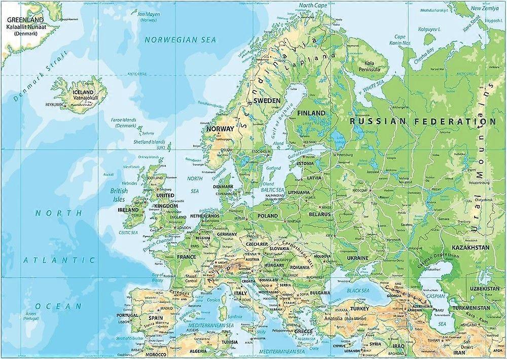 MAPA EVROPY - puzzle hra pro dospělé a děti208