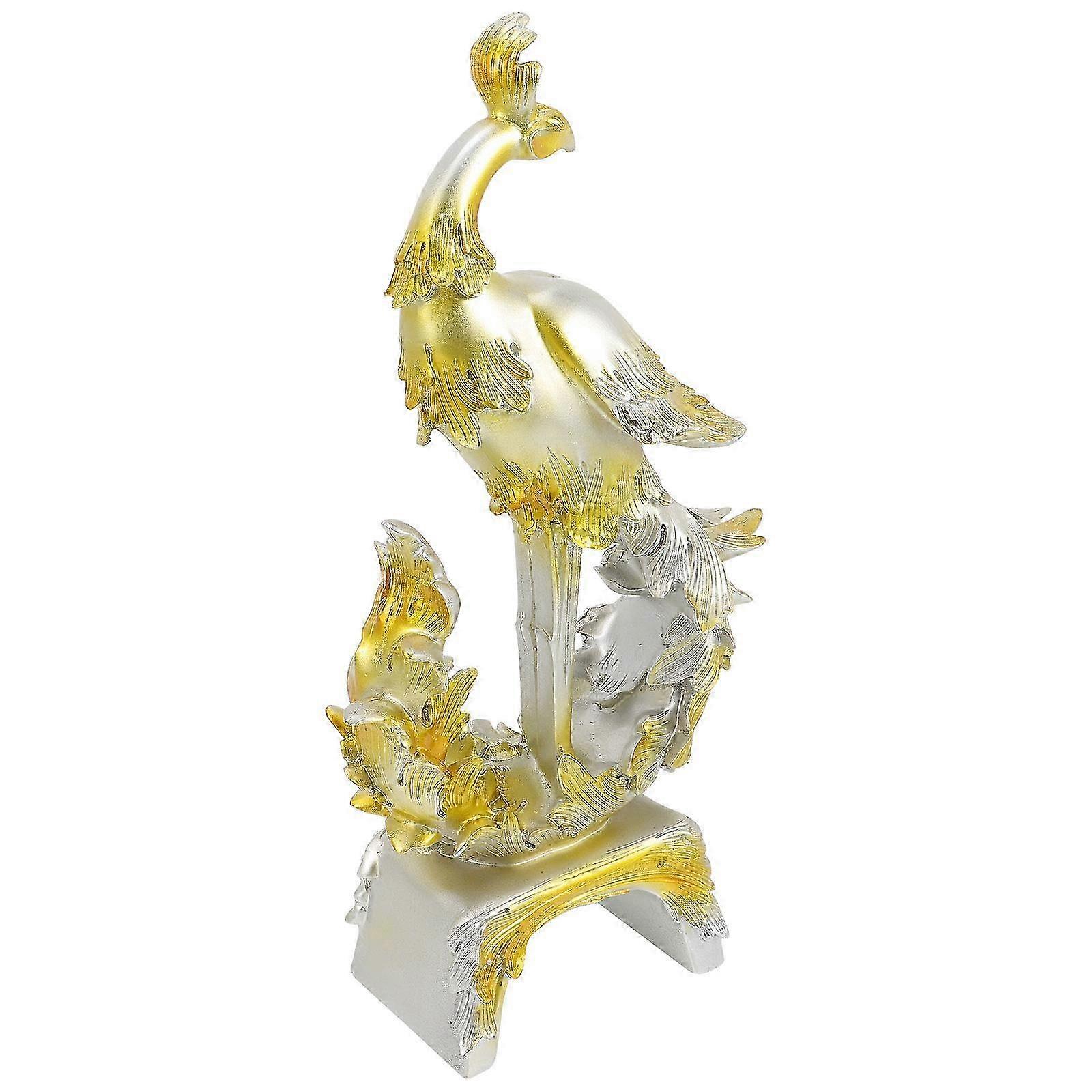 Phoenix Resin Model Delicate Phoenix Statue compatible with Office Decor