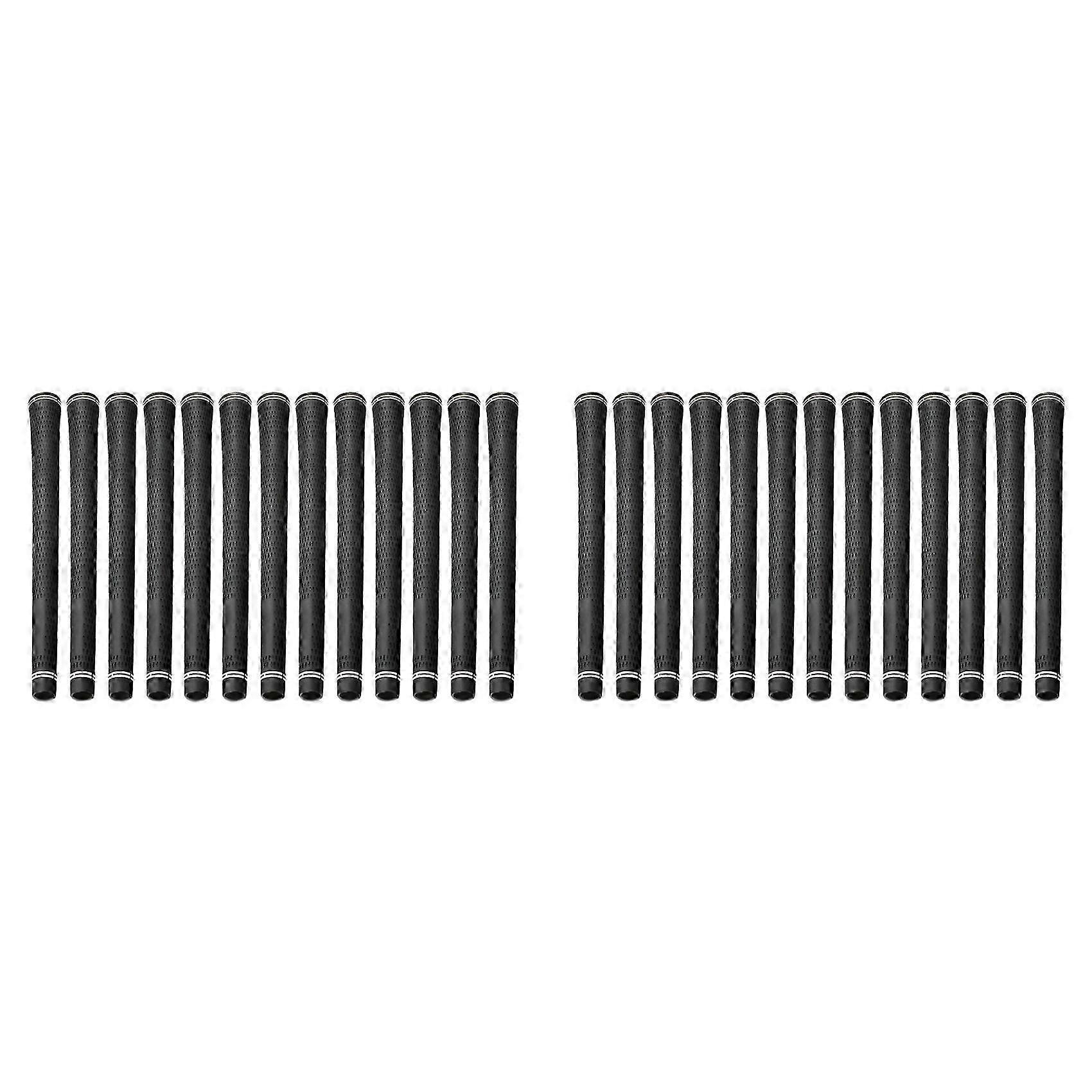 26PCS Golf Grip Classic Pattern Standard Natural Rubber