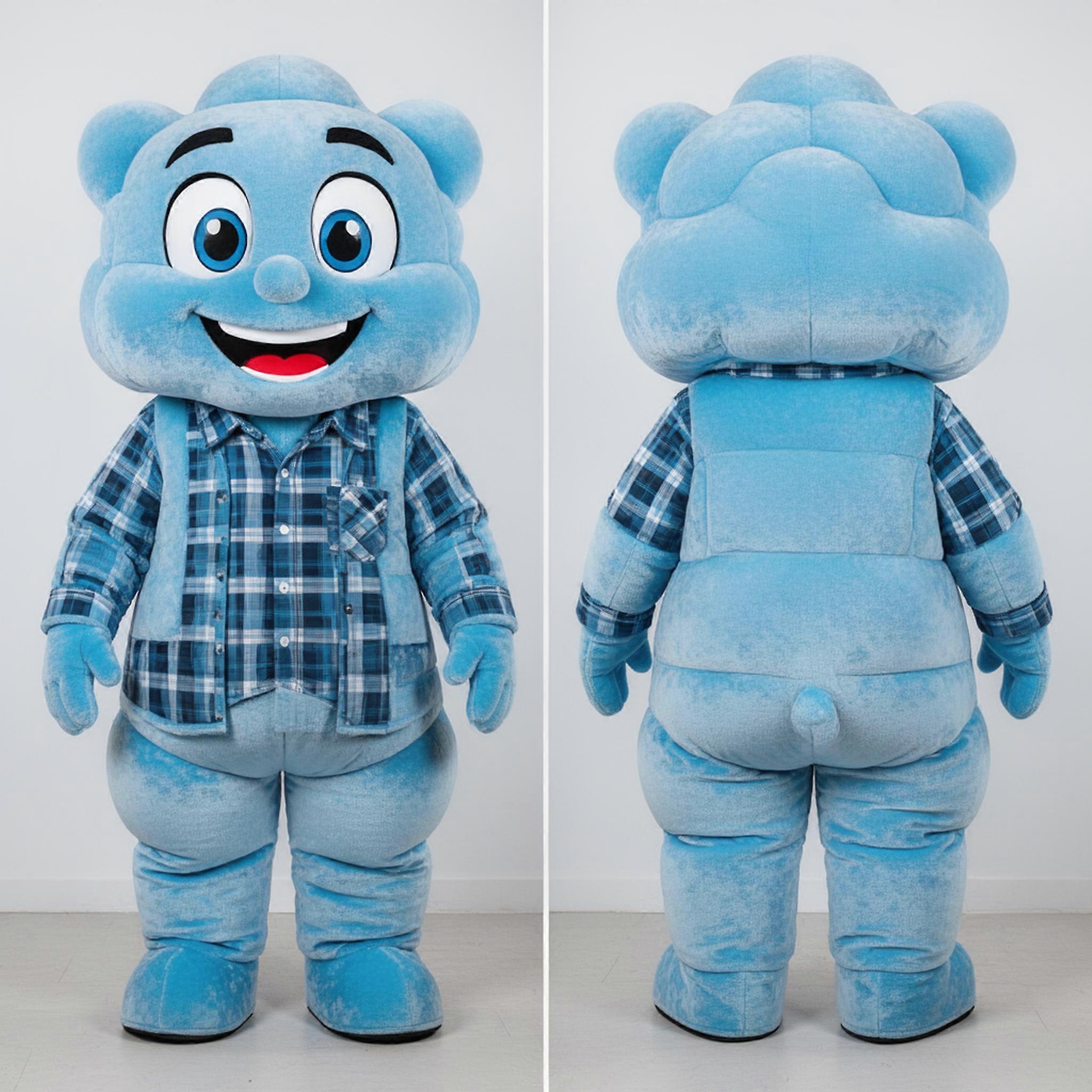 MASTICOT Sky Blue Tactical Sniper Mascot