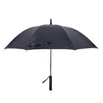 Pink Cooling Umbrella with Misting Fan, Rechargeable 2600mAh Battery and 360° Adjustable Coverage