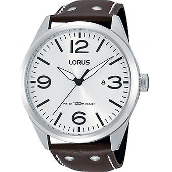 Lorus Quartz Analog Man Watch with Cowhide Bracelet RH969DX9