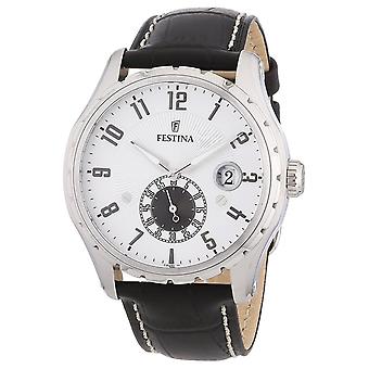 Feast Quartz Analog Man Watch avec Bracelet Cowhide F16486/1